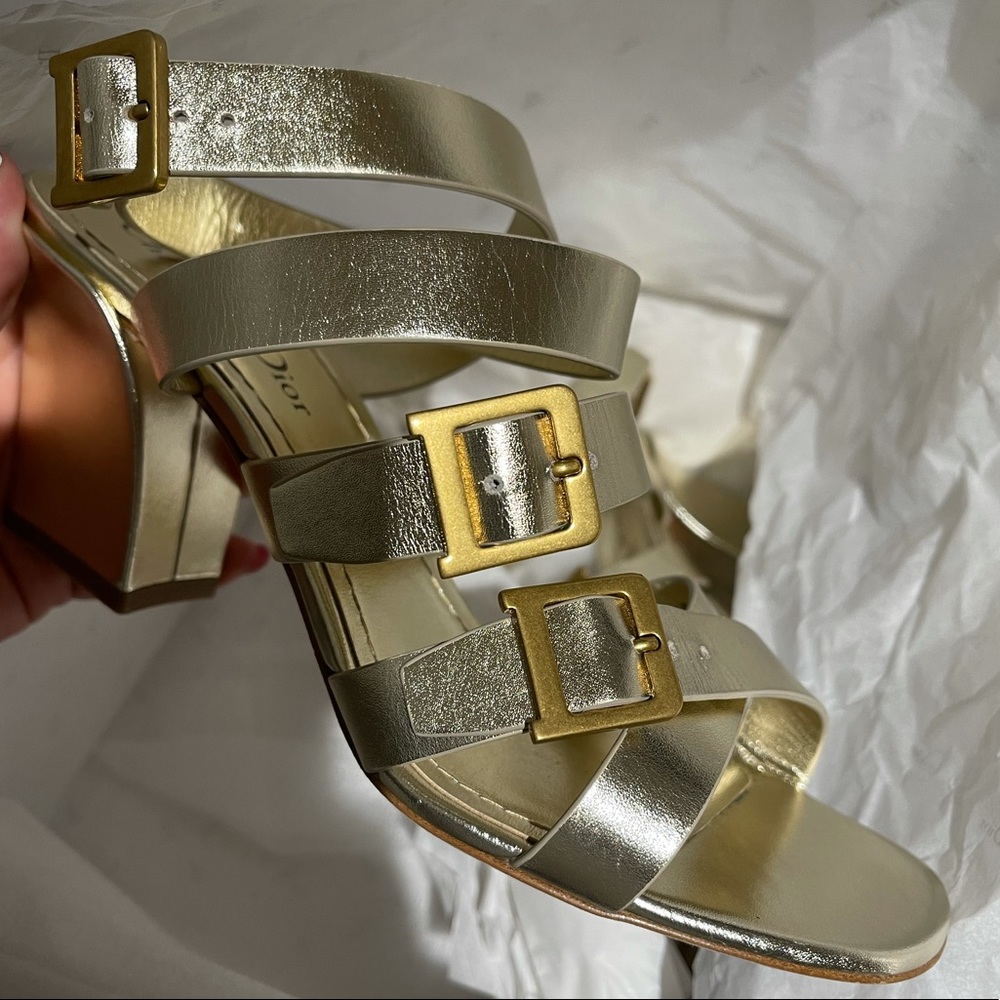 Dior Double D strap heels